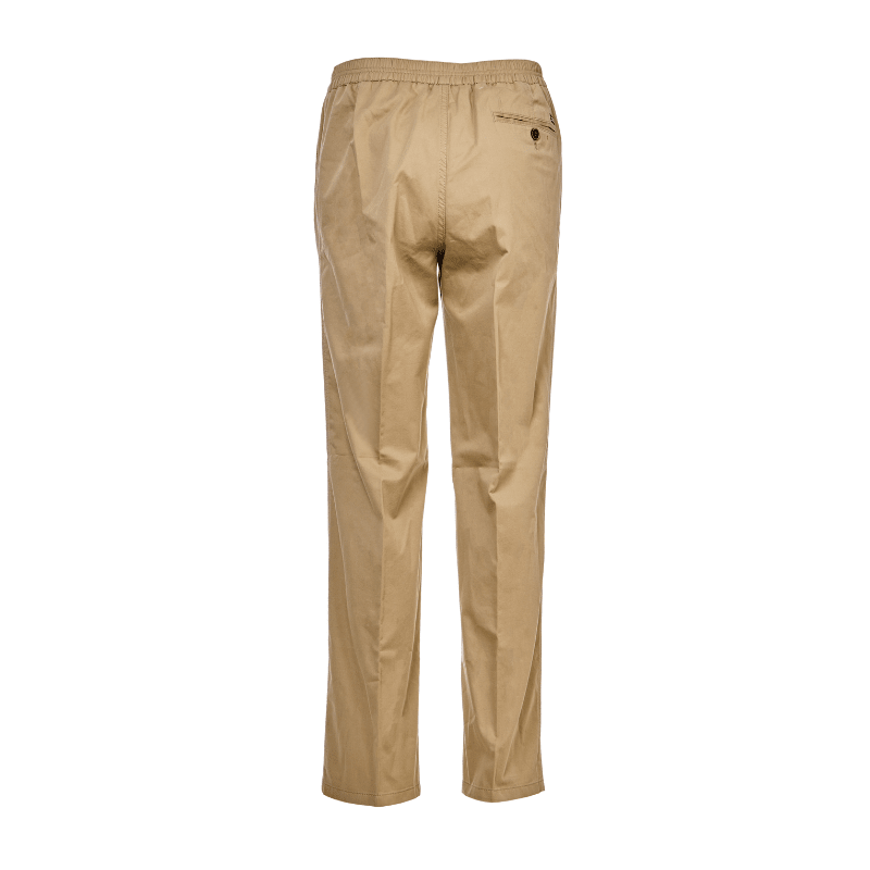 Lette bukser med elastikkant - Beige