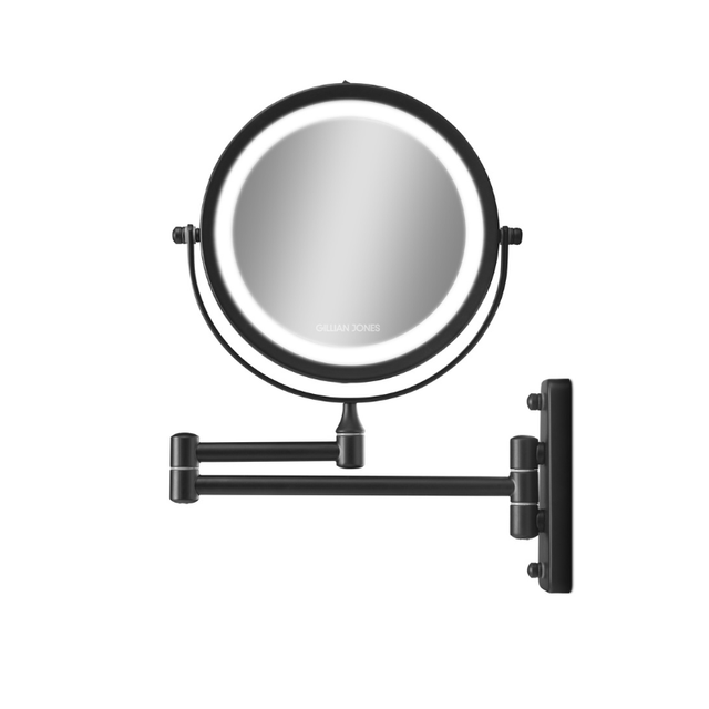 Væghængt makeup - spejl - Sort