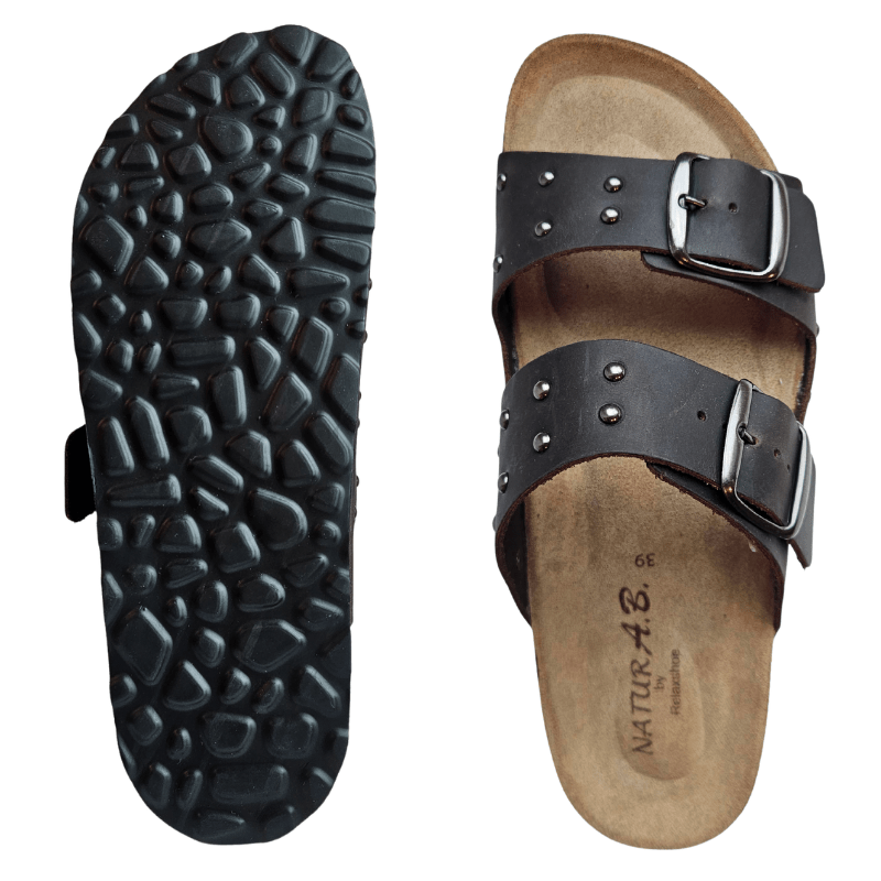 Relaxshoe dameslipper - Mørkebrun