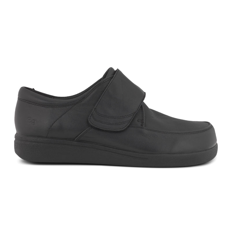 Green Comfort herresko i skind - Sort - Seniorshop