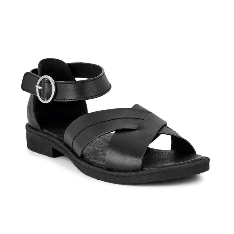 Green Comfort pæn damesandal - Sort - Seniorshop