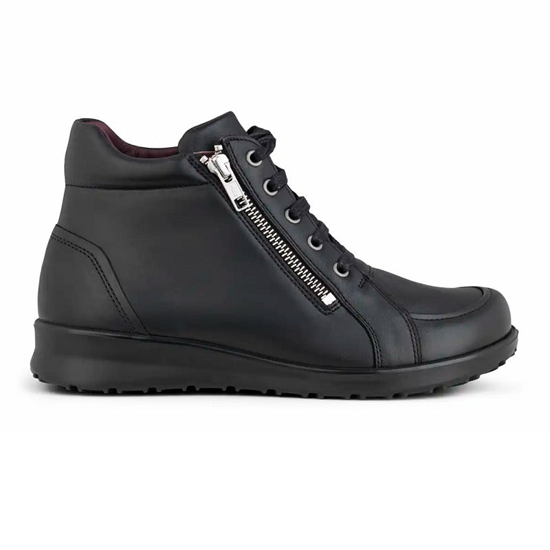 New Feet lav damestøvle - Sort - Seniorshop