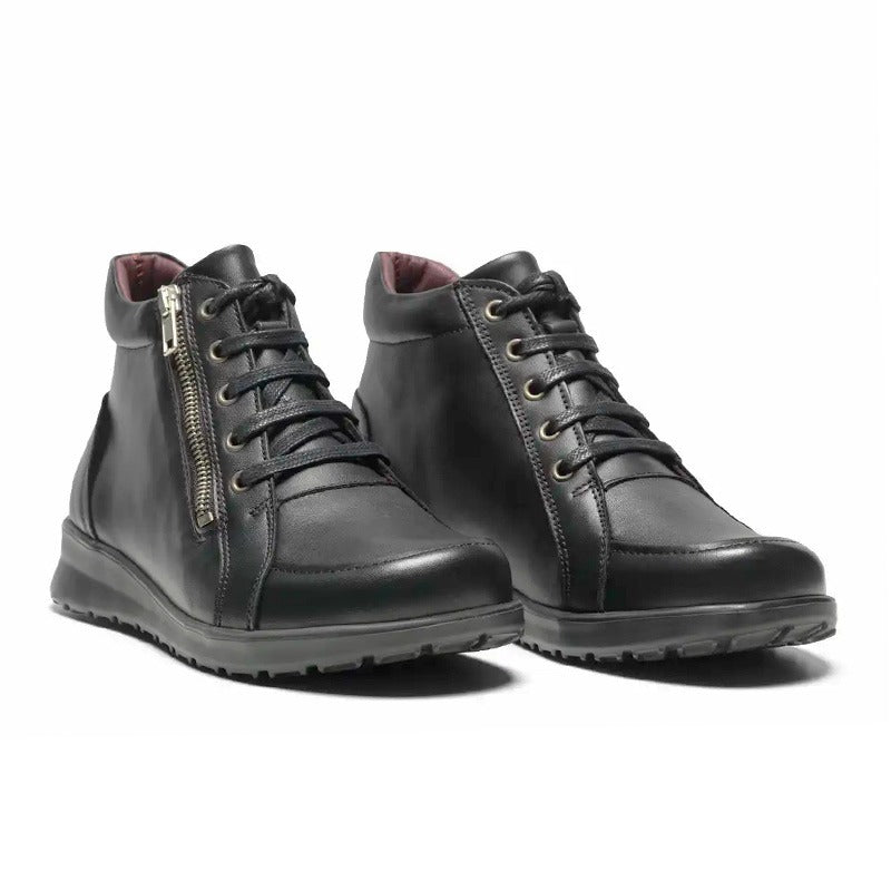 New Feet lav damestøvle - Sort - Seniorshop