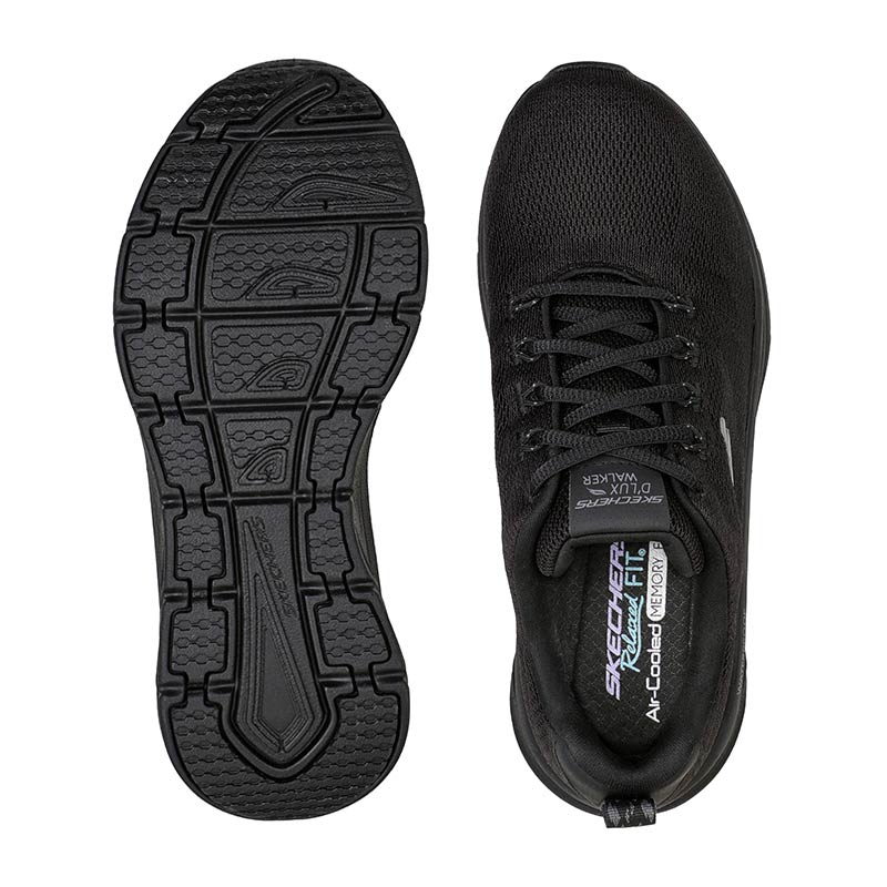 Skechers vandtæt damesneaker - Sort - Seniorshop