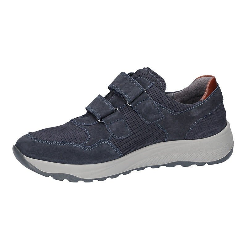 Waldläufer herresneaker - Støvet blå - Seniorshop