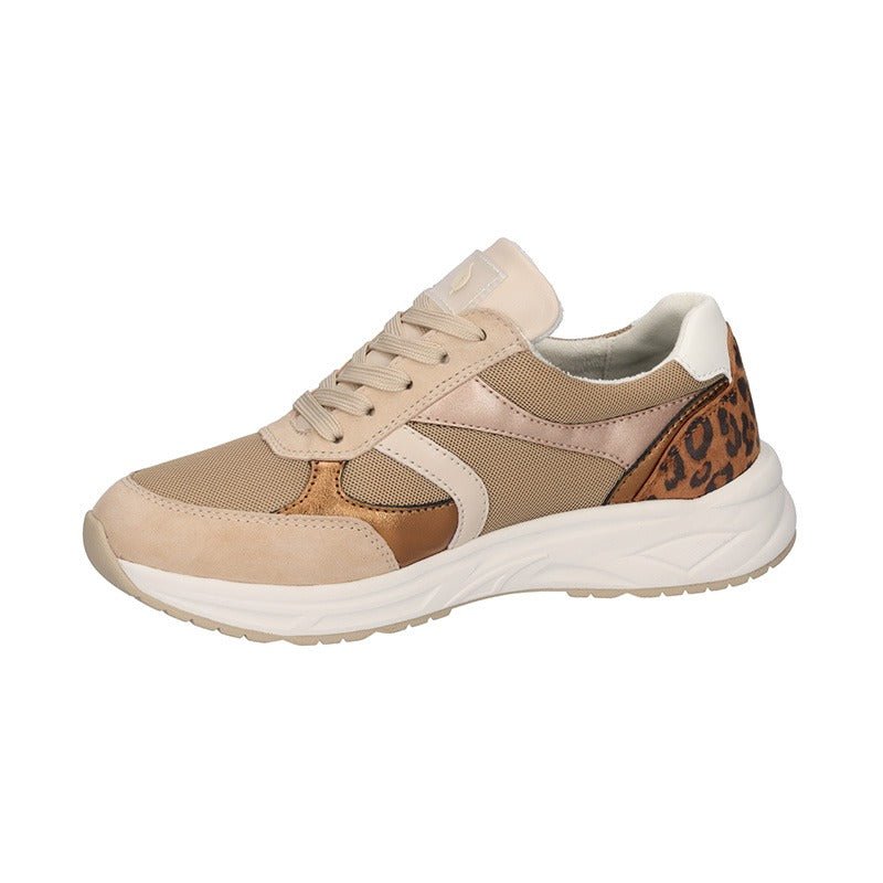 Waldläufer damesneaker - Beige/Leopard - Seniorshop