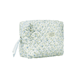 Stor toilettaske i quilt - Blomstret