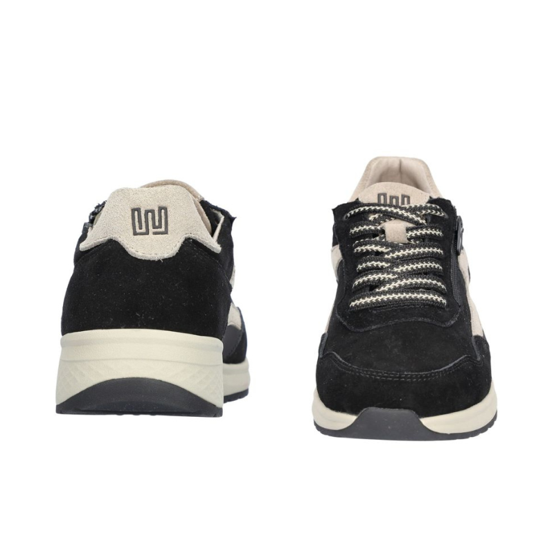 Velour Nubuk-Schuhe 'Jenna' in Schwarz