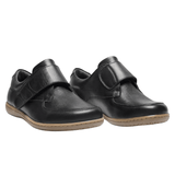 New Feet damesko med velcro - Sort læder