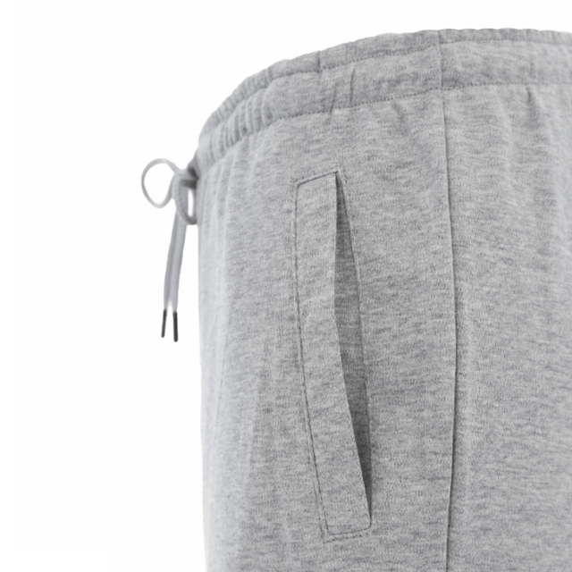 Knælange shorts med elastik - Grå