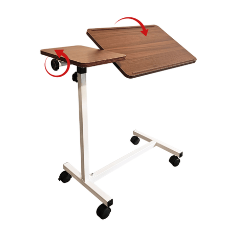 Sengebord med sideplade
