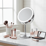 Makeup - spejl med tonet lys - 1x/10x forstørrelse