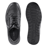 Waldläufer bred herresneaker - Sort