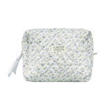 Stor toilettaske i quilt - Blomstret