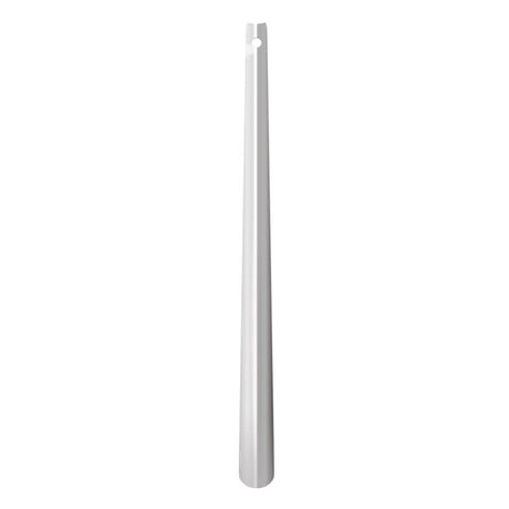 Langt skohorn i blankt metal - 80 cm - Seniorshop