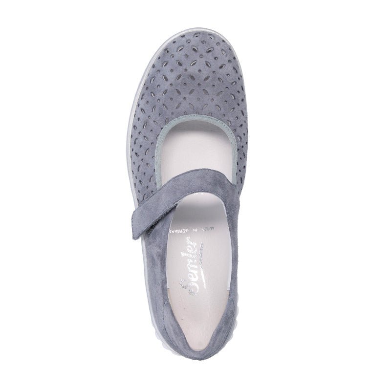 Semler let ballerina - Blågrå - Seniorshop