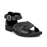 Green Comfort pæn damesandal - Sort - Seniorshop