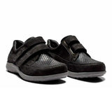 New Feet damesko med velcroluk - Sort - Seniorshop