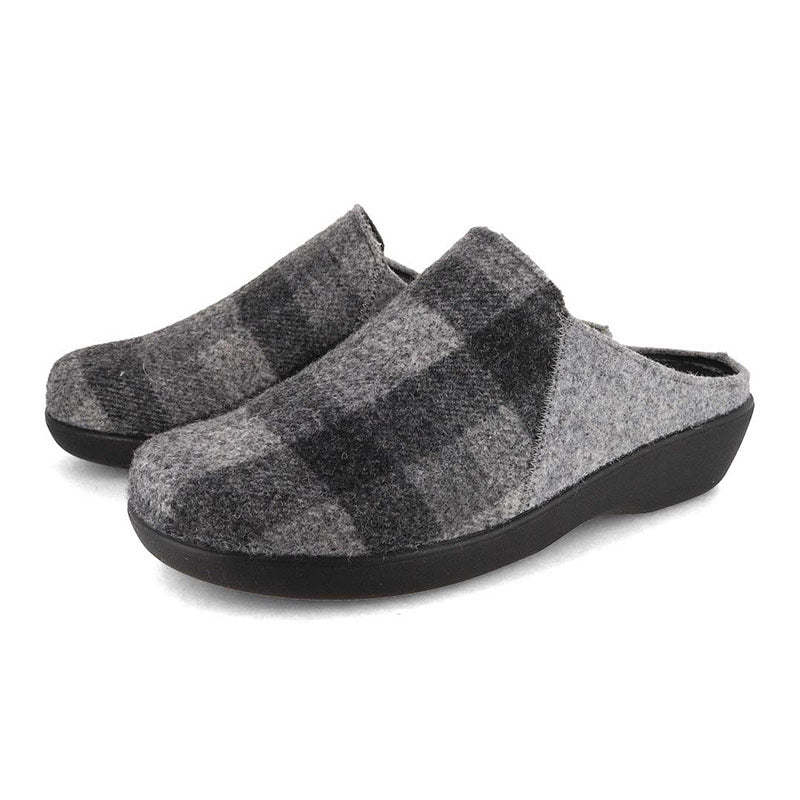 Berkemann dameslipper - Gråternet - Seniorshop