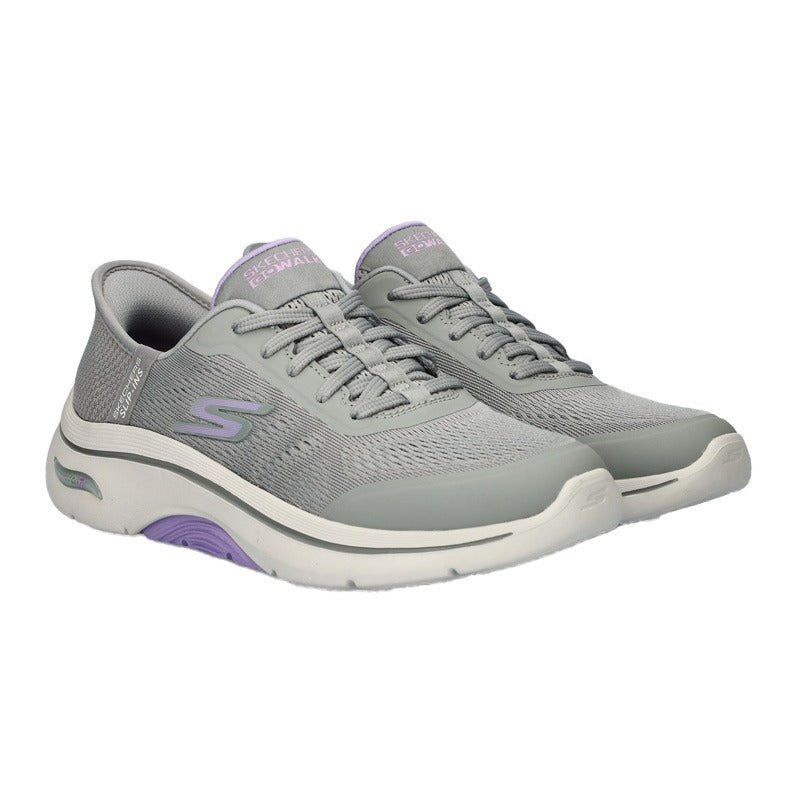 Skechers slip - in damesneaker - Grå - Seniorshop