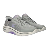Skechers slip - in damesneaker - Grå - Seniorshop