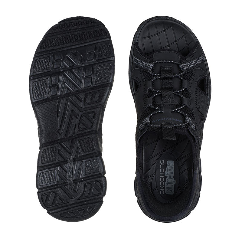 Skechers slip - in herresandal - Sort