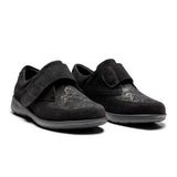 New Feet damesko med velcrorem - Sort - Seniorshop