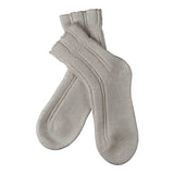 Natsokker med angora - Grå - Seniorshop
