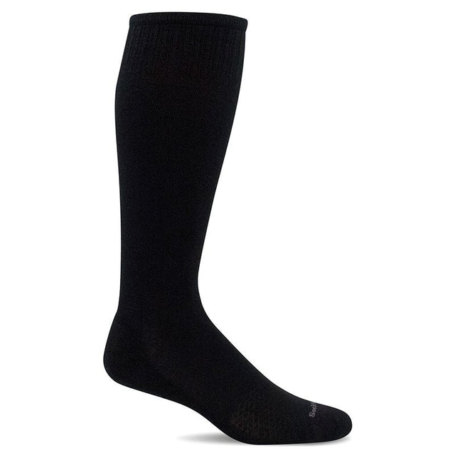 Støttestrømpe til herrer - Featherweight Black - Seniorshop