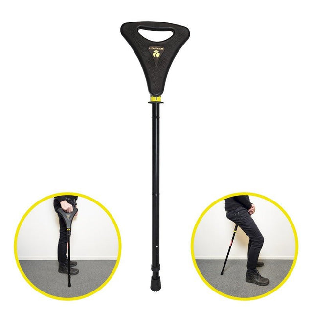 Klapstol - stok med ét ben - Seniorshop