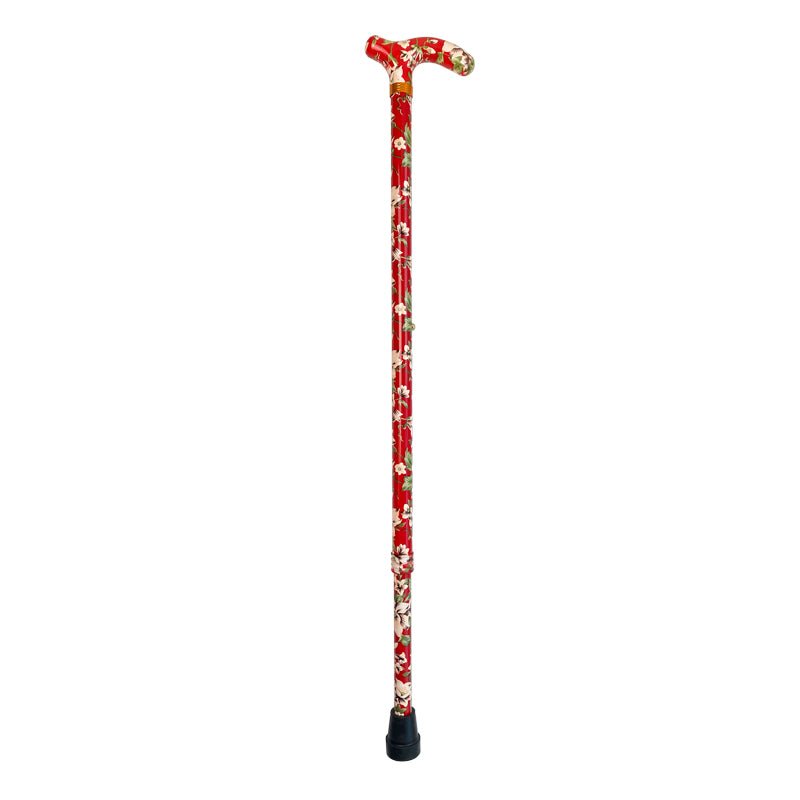 Stok med justerbar højde - Hawaii - blomstret - Seniorshop