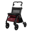 R05 indkøbsvogn med sæde - Bordeaux - Seniorshop