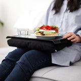 Bakke med pude 43x23 cm - Sort - Seniorshop