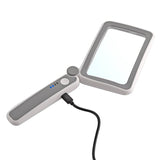 Foldbar læselup med LED - lys - 4x forstørrelse - Seniorshop